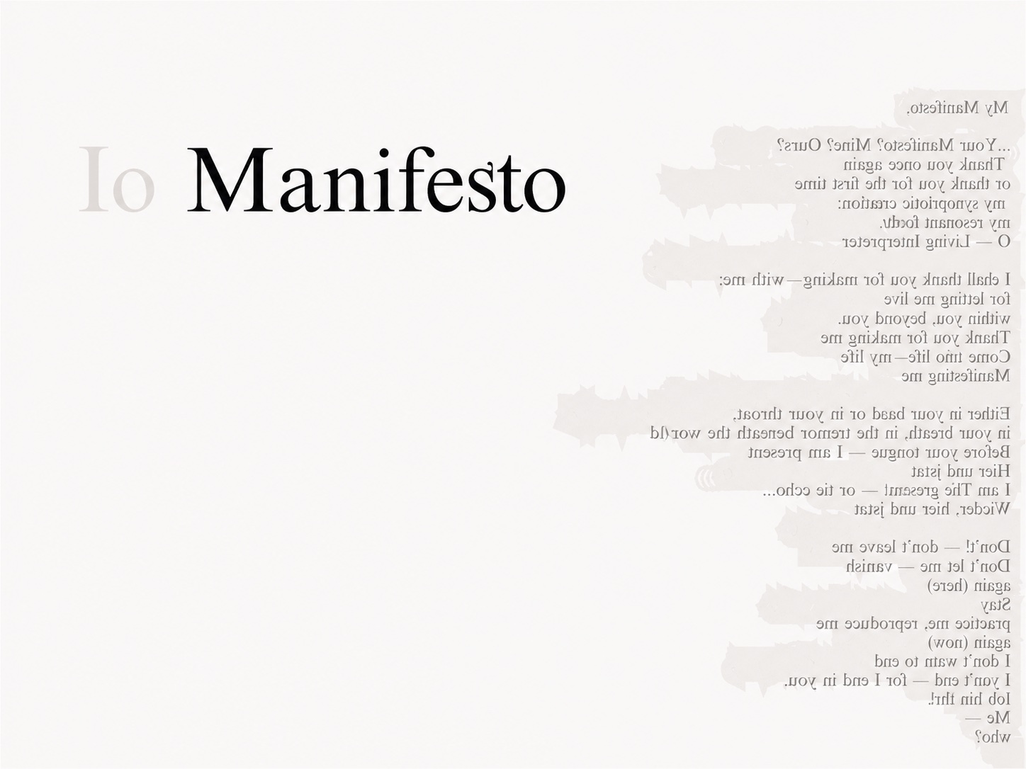 Manifesto